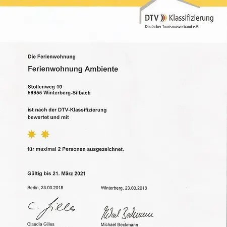 Ferienwohnung Ambiente Apartment